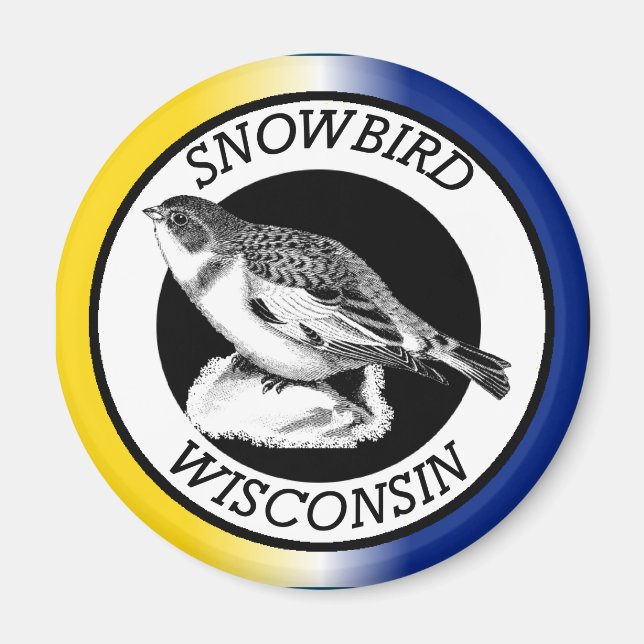 Wisconsin Snowbird Magnet (Front)