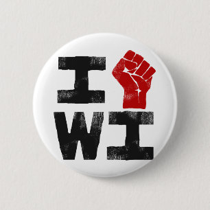 Wisconsin Solidarity 6 Cm Round Badge