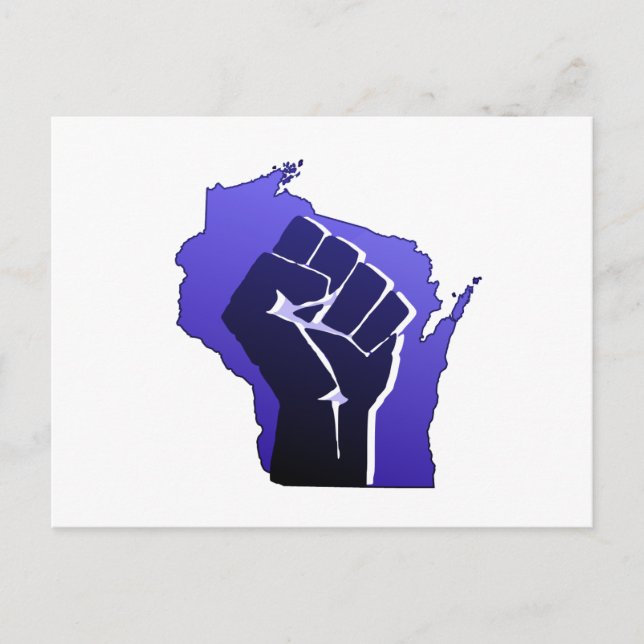 Wisconsin Solidarity Fist Postcard (Front)