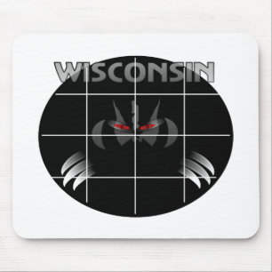 Wisconsin State Badger Design Mouse Mat