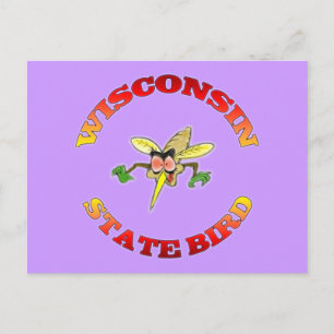 Wisconsin State Bird Postcard