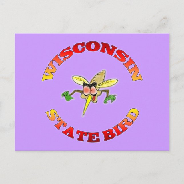 Wisconsin State Bird Postcard (Front)