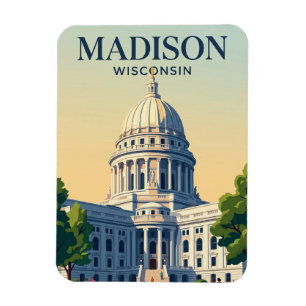 Wisconsin State Capitol Wisconsin Magnet