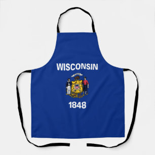 Wisconsin State Flag Apron