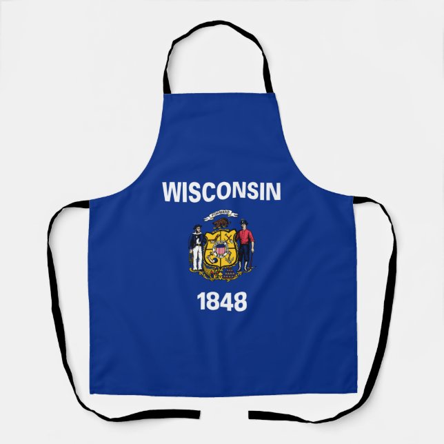 Wisconsin State Flag Apron (Front)
