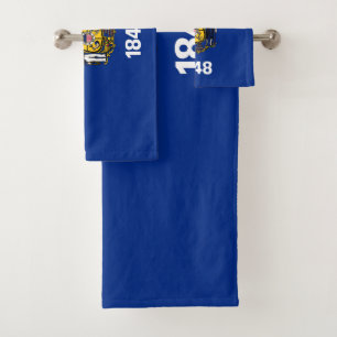Wisconsin State Flag Bath Towel Set