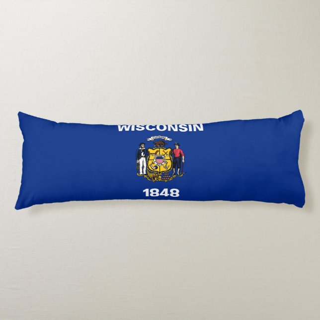 Wisconsin State Flag Body Cushion (Front)