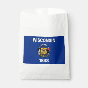 Wisconsin State Flag Favour Bags