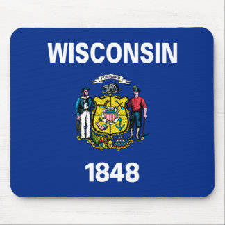 Wisconsin State Flag Mouse Mat