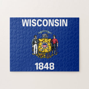 Wisconsin State Flag Puzzle