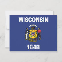 Wisconsin State Flag Sailor Miner Plough Anchor 18
