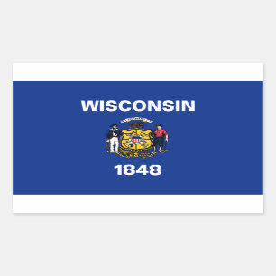 Wisconsin State Flag Sticker