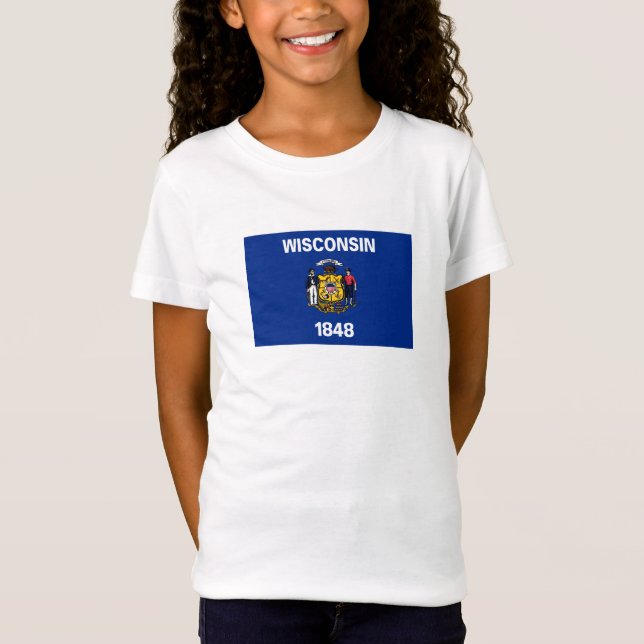 Wisconsin State Flag T-Shirt (Front)