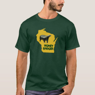 Wisconsin State Honey Badger T-Shirt