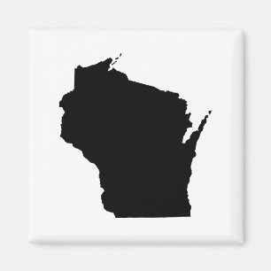 Wisconsin State Outline Magnet
