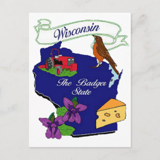 Wisconsin State Postcard