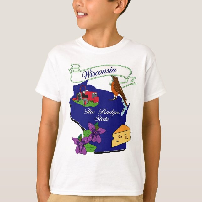 Wisconsin State T-Shirt (Front)