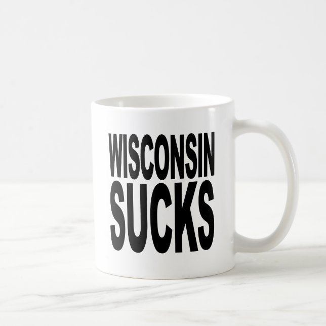 Wisconsin Sucks Coffee Mug (Right)