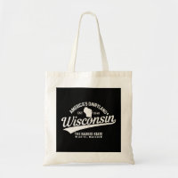 Wisconsin The Badger State EST 1848 State Map Gift