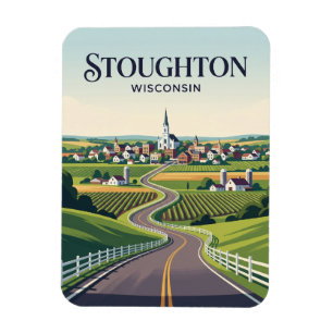 Wisconsin Town USA Magnet