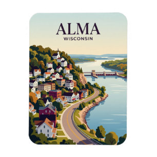 Wisconsin Town USA Magnet