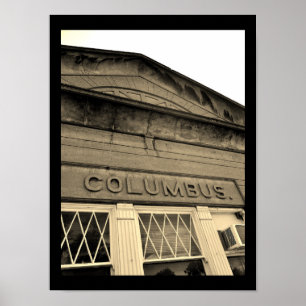 Wisconsin Train Station Poster