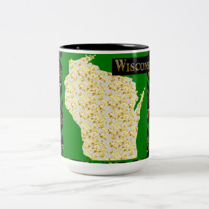 WISCONSIN Two-Tone COFFEE MUG