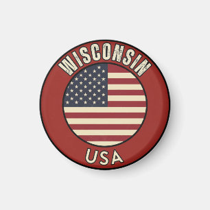 Wisconsin United States of America  Magnet