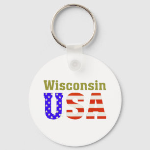 Wisconsin USA! Key Ring