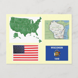 Wisconsin, USA Postcard