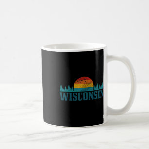 Wisconsin Vintage Pride Nature Outdoor Hiking Camp Coffee Mug