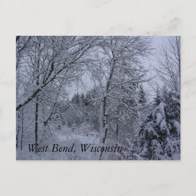Wisconsin Winter Postcard (Front)
