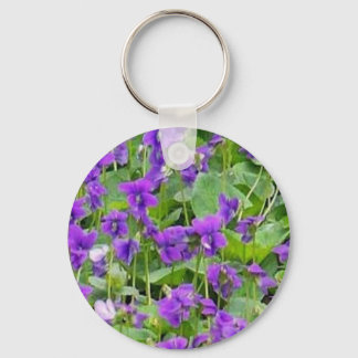 Wisconsin Wood Violets Key Ring