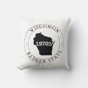Wisconsin Zip Code Pillow