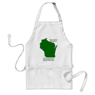 Wisconsinite Champions Football, Cheese and Beer Standard Apron