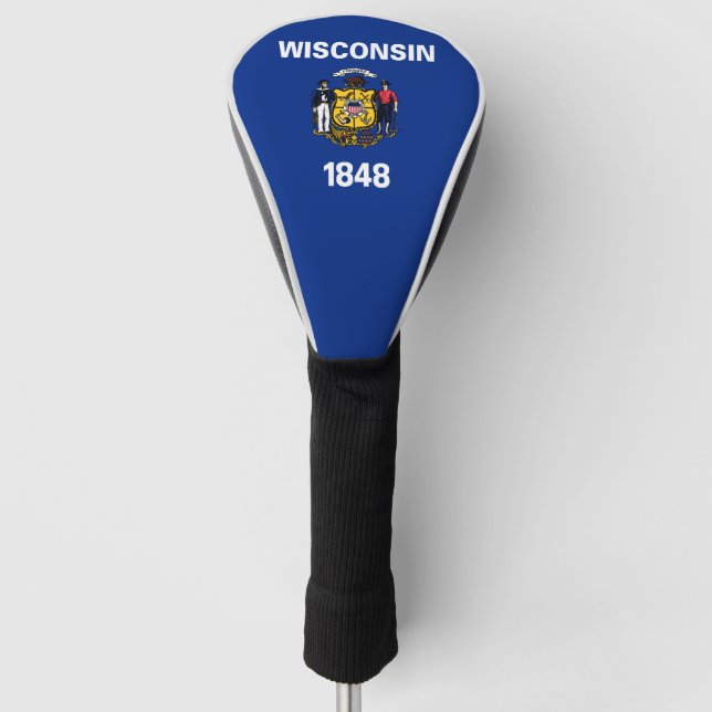 Wisconsinite flag, American state flag Golf Head Cover (Front)