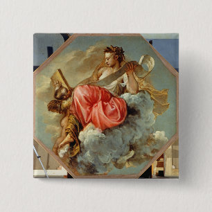 Wisdom 15 Cm Square Badge