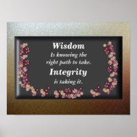 Wisdom and Integrity