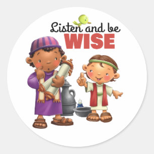 Wisdom Bible verse kids sticker page