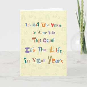 Wisdom Birthday Card