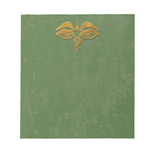 wisdom eyes gold notepad