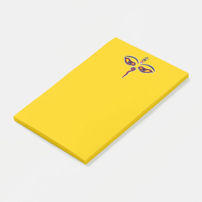 Wisdom Eyes Of Buddha - Bodhnath temple eyes Post-it Notes (Angled)