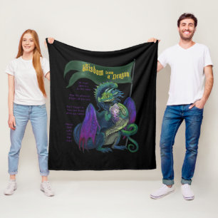Wisdom from a Dragon Fleece Blanket