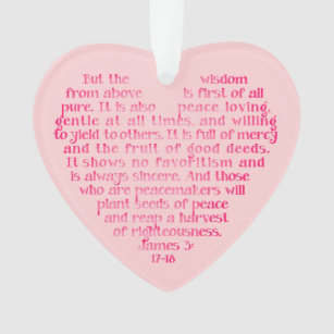 Wisdom from Above Personalised Scripture Ornament
