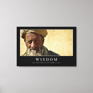 Wisdom: Inspirational Quote 2 Canvas Print