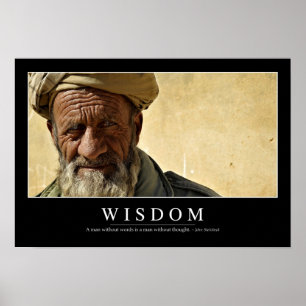 Wisdom: Inspirational Quote 2 Poster