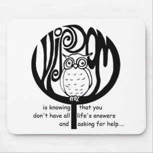 wisdom is mouse mat