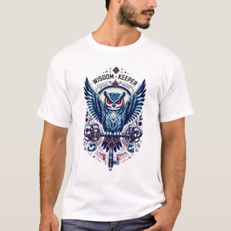 Wisdom Keeper Owl with Key T-Shirt