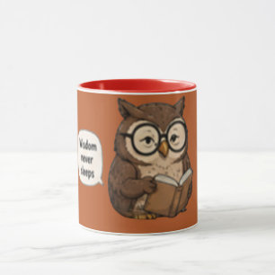 Wisdom Never Sleeps Inspirational Coffee Mug