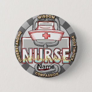 Wisdom nurse  6 cm round badge